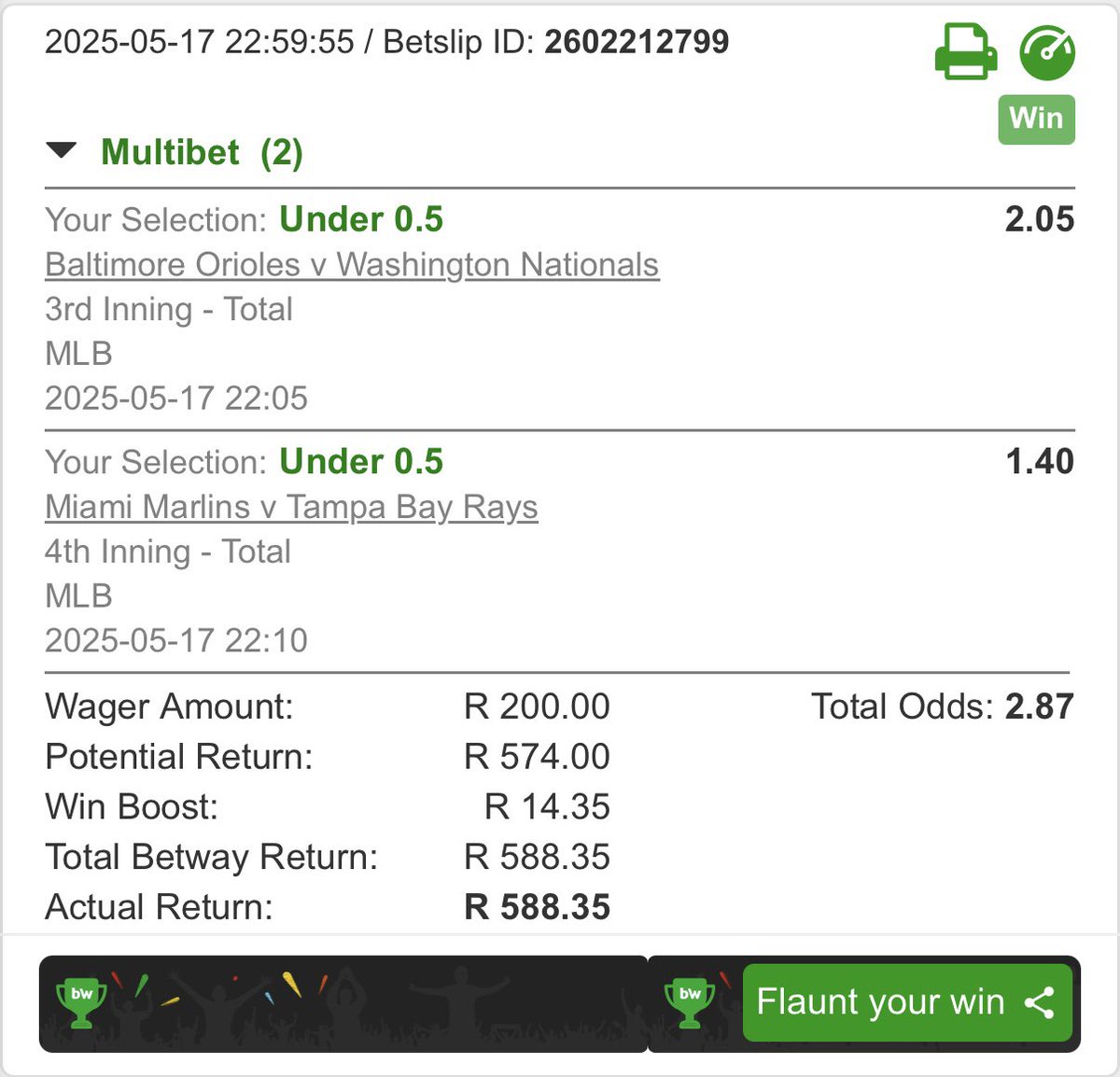 betwaymr200's tweet image. The baseball did continue to treat us well after our boom⚾️🧨
Will upload the train for everyone to follow that we have for the end🚂
#mlb #baseball #picks #bettingpicks #betway