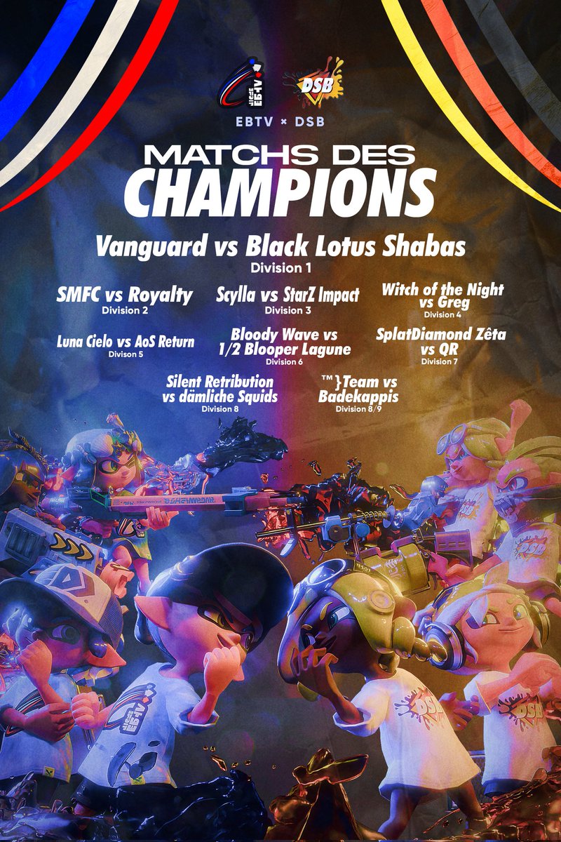 Manoli (@manoliclips) on Twitter photo The collab between <a href="/DeutscheSplateV/">Deutsche Splat Bundesliga e.V.</a> & <a href="/eSportBrosTV/">eSportBrosTV (ebTV)</a> starts on monday!
First up: Division 4!
I will be representing Division 2 of the DSB together with <a href="/Royalty_spl/">Royalty</a>!
You might even see me commentating some of the sets! The collab between <a href="/DeutscheSplateV/">Deutsche Splat Bundesliga e.V.</a> & <a href="/eSportBrosTV/">eSportBrosTV (ebTV)</a> starts on monday!
First up: Division 4!
I will be representing Division 2 of the DSB together with <a href="/Royalty_spl/">Royalty</a>!
You might even see me commentating some of the sets!