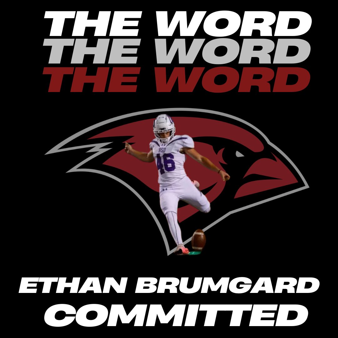 Ethan Brumgard 5⭐'24 K 3rd Team All State 6A (@ethanbrumgard) on Twitter photo Beyond blessed to receive a PWO and to commit to UIW! Can’t wait to get to work! <a href="/UIWFootball/">UIW Football</a> <a href="/CoachScifers/">John Scifers</a> <a href="/CoachCav10/">Blair Cavanaugh</a> <a href="/KICKNATION/">KICKNATION</a> <a href="/uiwcardinals/">UIW</a> Beyond blessed to receive a PWO and to commit to UIW! Can’t wait to get to work! <a href="/UIWFootball/">UIW Football</a> <a href="/CoachScifers/">John Scifers</a> <a href="/CoachCav10/">Blair Cavanaugh</a> <a href="/KICKNATION/">KICKNATION</a> <a href="/uiwcardinals/">UIW</a>
