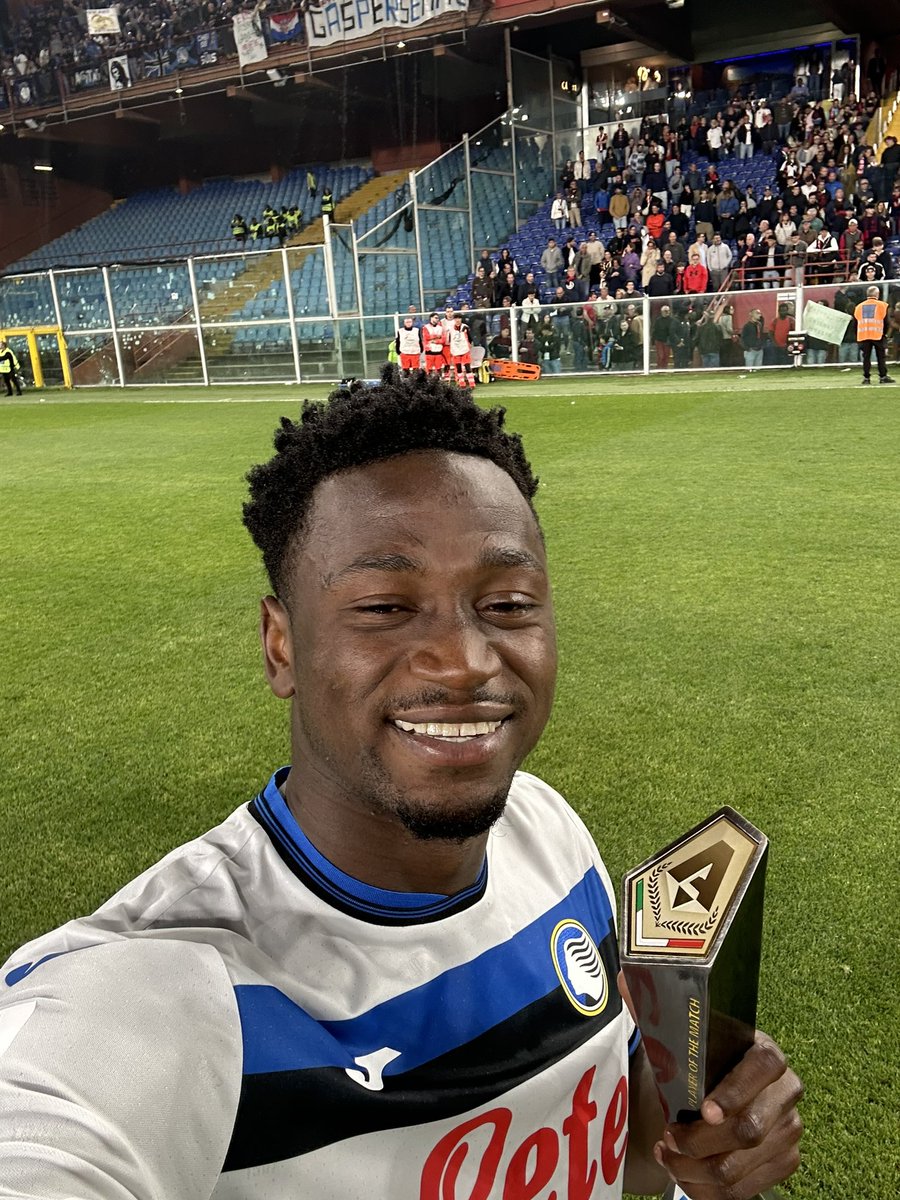 ArthurLegacy Sports (@arthurlegacy) on Twitter photo Congratulations to
<a href="/Sulemana77/">Ibrahim Sulemana</a> MVP 🏆
Scored his second consecutive
goal for #Atalanta ⚫️🔵
against #genoa #SerieA this evening.
#arthurlegacysports Congratulations to
<a href="/Sulemana77/">Ibrahim Sulemana</a> MVP 🏆
Scored his second consecutive
goal for #Atalanta ⚫️🔵
against #genoa #SerieA this evening.
#arthurlegacysports