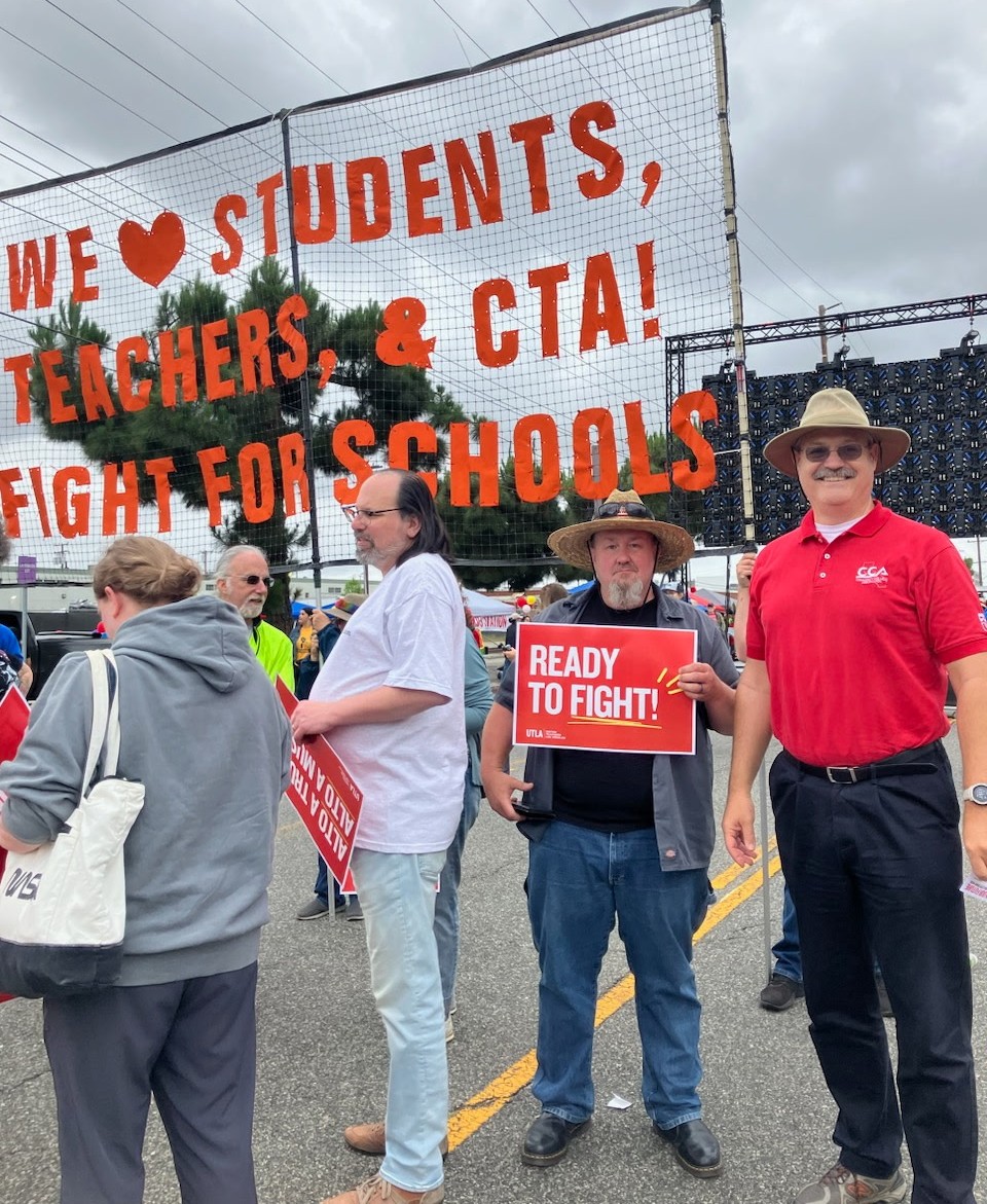 cca4Us's tweet photo. Cuts to federal programs are targeting students in our communities who rely on them for mental health services, healthy school meals, and supports with students with special needs. Today we fight back! #CCA4Us #WeAreCTA #FightForSchools https://t.co/daZeups8UG