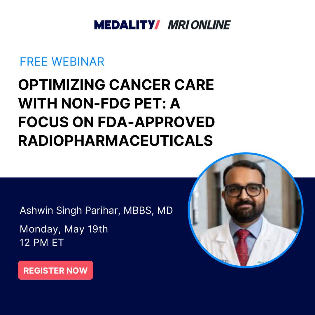 Coming up: <a href="/TheNUCguy/">Ashwin Singh Parihar, MBBS, MD</a> will cover three select FDA approved, receptor-based PET radiopharmaceuticals currently in clinical use for imaging of neuroendocrine, breast, &amp; prostate malignancies. Plus, he'll provide an overview of their biodistribution, imaging interpretation, and