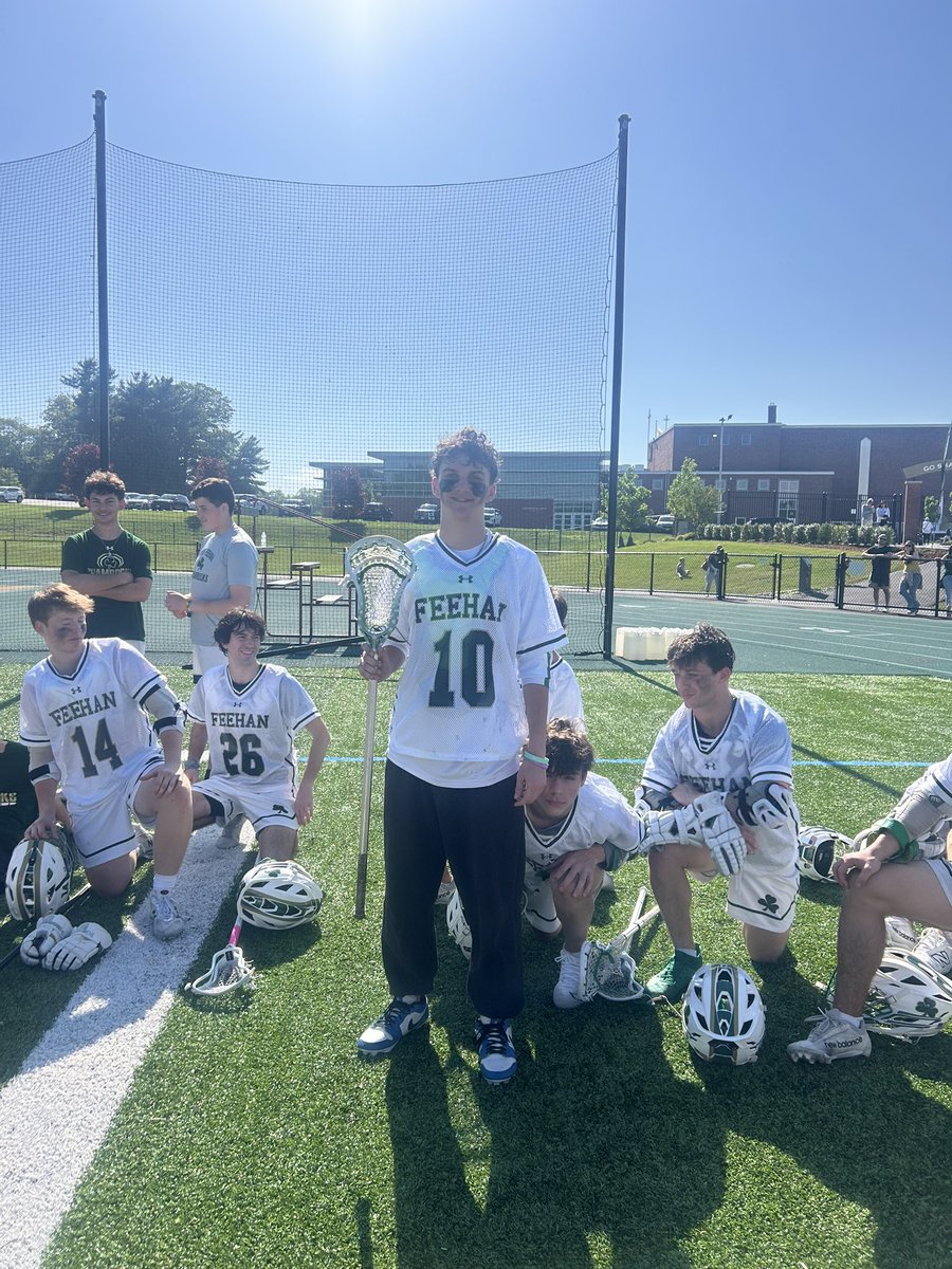 Boys pull off a big one by downing <a href="/ScituateLax/">Scituate Lax</a> 13-11 in a rock fight! A lot of players work their hearts out today but none more than a goalie Keegan Masso who had 17 saves on the day! He takes the <a href="/AJsArmy10/">AJ's Army</a> for his grit and steadfastness!  Last Home game of the season on Tues!