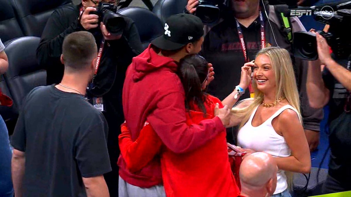 Hali and Caitlin after the game