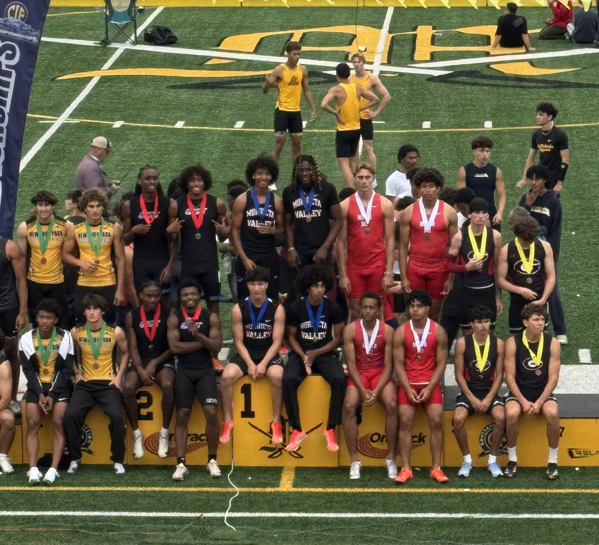 Boys 4x1 race their way into the CIF Masters Meet