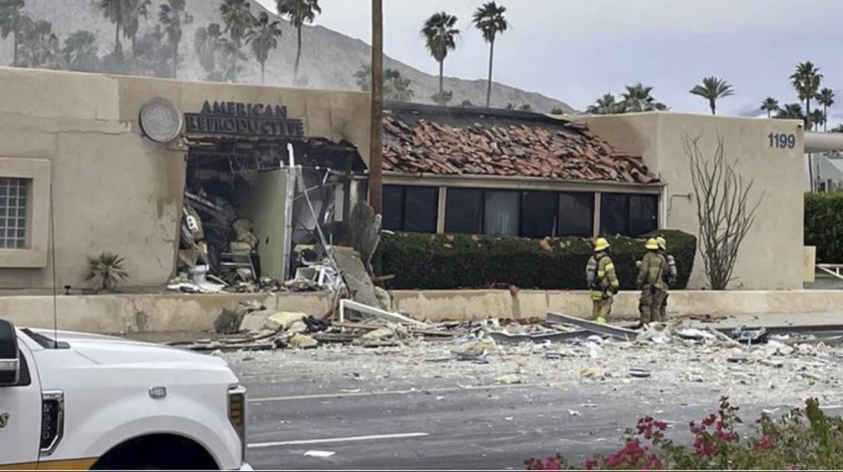 BREAKING: Explosion at Palm Springs, California fertility clinic has been caused by a bomb
