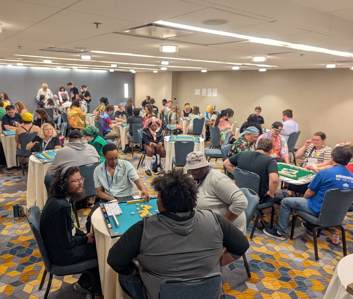 USARiichi's tweet photo. What a great crowd hosted at ACEN today by the Chicago Area Mahjong club! https://t.co/HH5mazN4ne