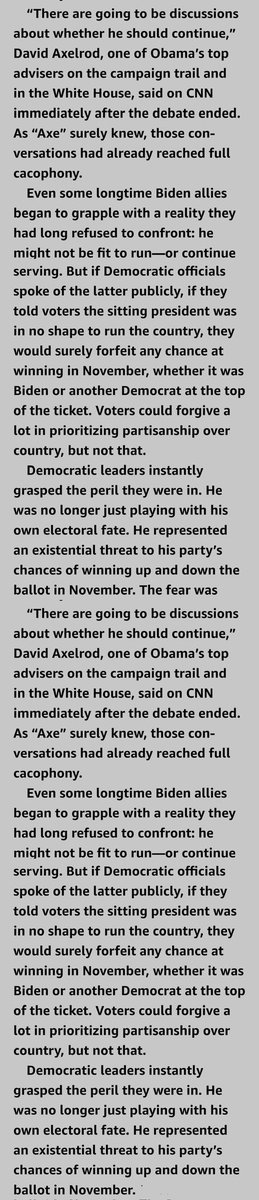 2manyhousewives's tweet image. Dear Dems:  in case you’re too cheap or terrified to buy the book “FIGHT”.. here’s the immediate “inner circle” response to Biden following the debate…  #WakeUP This was never about America for the DNC, it was just about POWER. #DNCLies