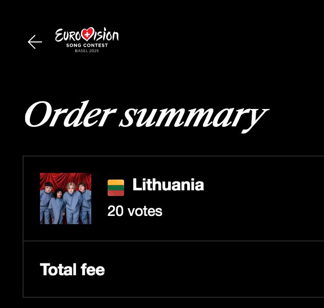 20 votes from the US 💛💚❤️ #katarsis #eurovision #Eurovision2025