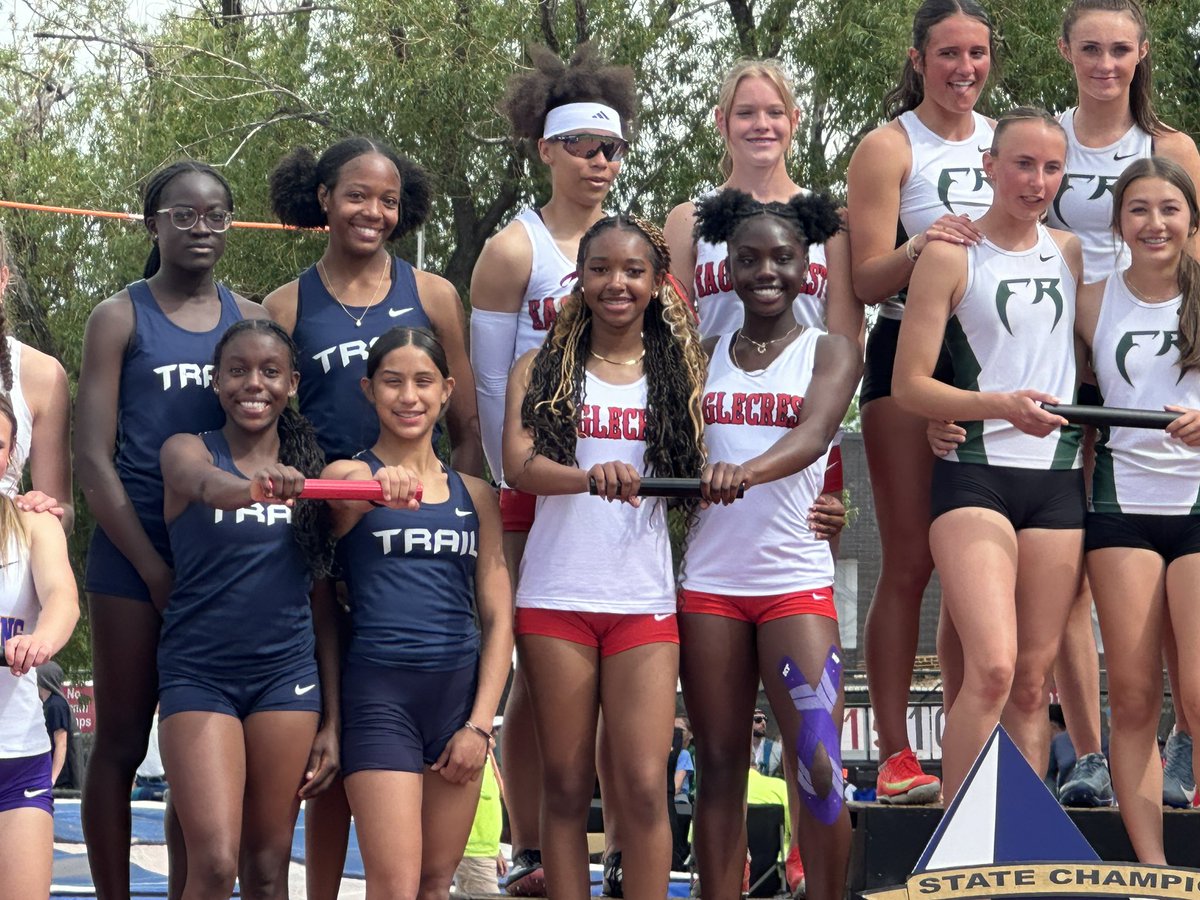 Cherry Creek Schools Athletics & Activities (@ccsdathact1) on Twitter photo 5A State Track/Field: From Jeffco Stadium on Saturday-5A Girls 4x100-Eaglecrest and CT finish 2nd and 4th respectively. Way to go Raptors & Cougars! <a href="/CTHSAthletics/">CTHS Athletics</a>
<a href="/creeksports/">WilkinsAD</a> <a href="/raptorathletics/">Eaglecrest Athletics</a> <a href="/ghswolvessports/">Grandview Athletics</a>
<a href="/WeAreOverland/">Overland Athletics</a> <a href="/SmokySports/">Smoky Hill Athletics</a> <a href="/aurorasports/">Sentinel Prep Sports</a> 5A State Track/Field: From Jeffco Stadium on Saturday-5A Girls 4x100-Eaglecrest and CT finish 2nd and 4th respectively. Way to go Raptors & Cougars! <a href="/CTHSAthletics/">CTHS Athletics</a>
<a href="/creeksports/">WilkinsAD</a> <a href="/raptorathletics/">Eaglecrest Athletics</a> <a href="/ghswolvessports/">Grandview Athletics</a>
<a href="/WeAreOverland/">Overland Athletics</a> <a href="/SmokySports/">Smoky Hill Athletics</a> <a href="/aurorasports/">Sentinel Prep Sports</a>