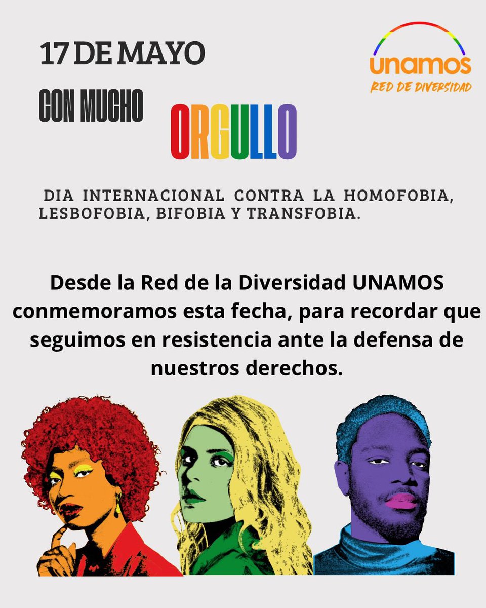 diversunamos's tweet photo. Desde la red de la diversidad conmemoramos esta fecha para seguir en resistencia y en la defensa de nuestros derechos al colectivo de la comunidad LGBT+ NO MÃS ACTOS DE VIOLENCIA EN
CONTRA DEL COLECTIVO #17demayo = 
#nicaragua @unamosnica
@Juventud_UNAMOS @MagdielGaleano https://t.co/1vn67EsHTs