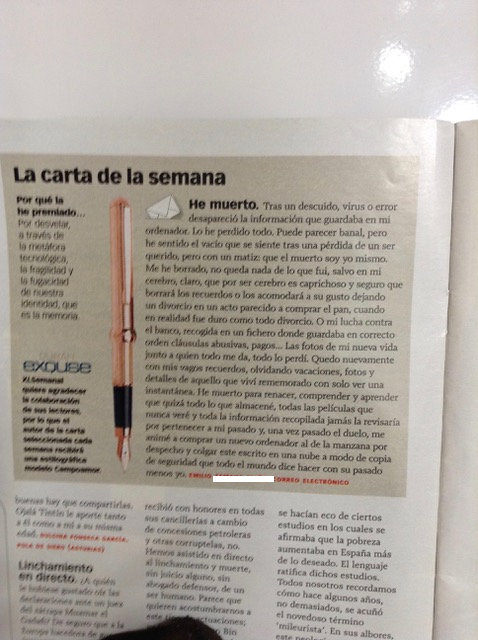 PAJAROL0C0's tweet photo. @Heroesdeguerra Te sigo y te entiendo... yo no escribo nada, pero una vez que se me rompió un ordenador. Mande este escrito y me lleve el bolígrafo. https://t.co/rpdPigkvyM