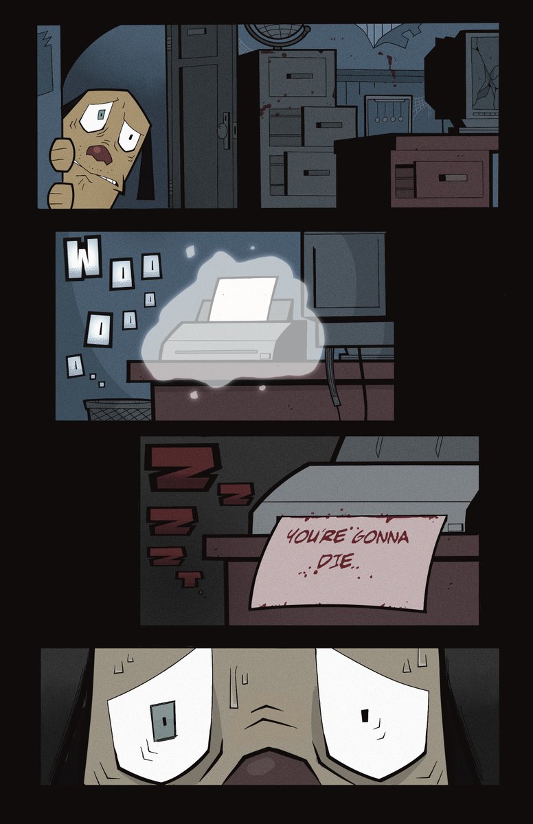 RooseveltDead's tweet image. Comic for a class
theme was “Printer”