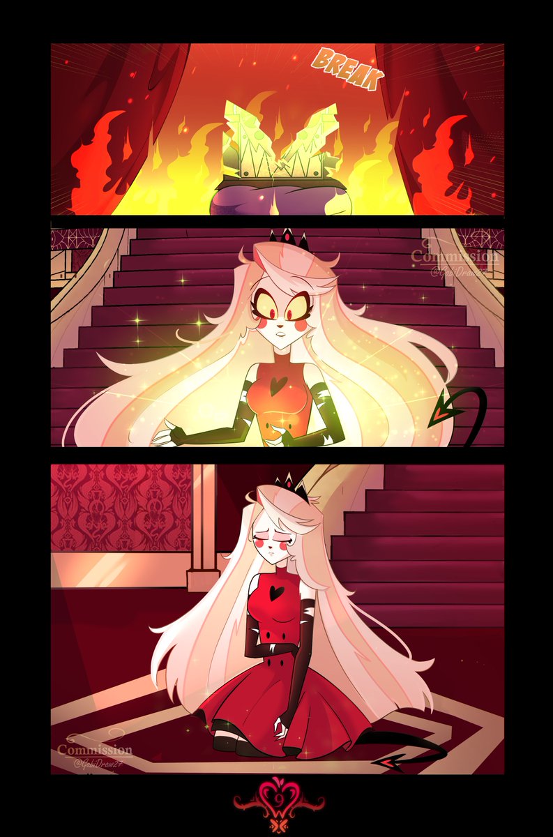 27kiane's tweet photo. Comic commission for:@accent_man (6/6)🍎💔
"All the promises of my love will go with you." 

#HazbinHotel #CharlieHazbinHotel #Alastor #charliemornigstar #charlastor #radiobelle #angst #crossover #Commission #HazbinHotelOC #Чарластор #アラチャ #阿拉查 #찰래스터 #HazbinHotelFanart https://t.co/dHVDtZRERc