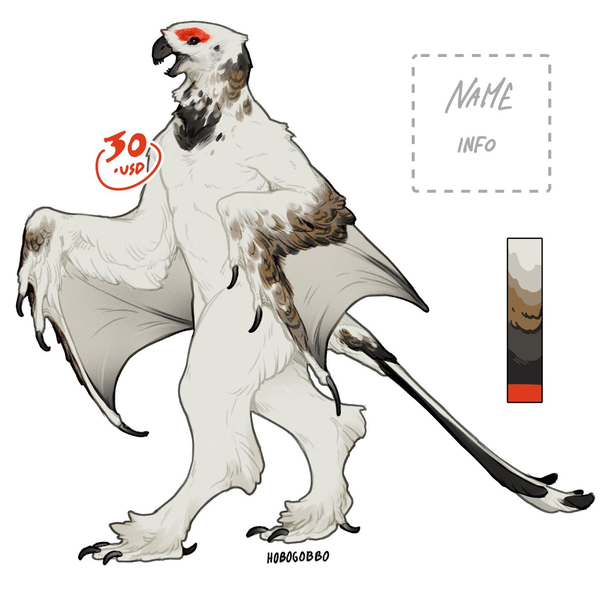 convergent evolution to be the silliest guys
Willow ptarmigan "Awebo" Acrocanthosaurus and Yi-Qi

30 each
