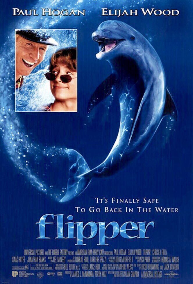 FilmNewsNos's tweet photo. 🎬MOVIE HISTORY: 29 years ago today, May 17, 1996, the movie 'Flipper' opened in theaters!
#PaulHogan @elijahwood #JessicaWesson #JonathanBanks #BillKelley #ChelseaField #IsaacHayes #JasonFuchs #AlanShapiro https://t.co/XeUGKEQDti