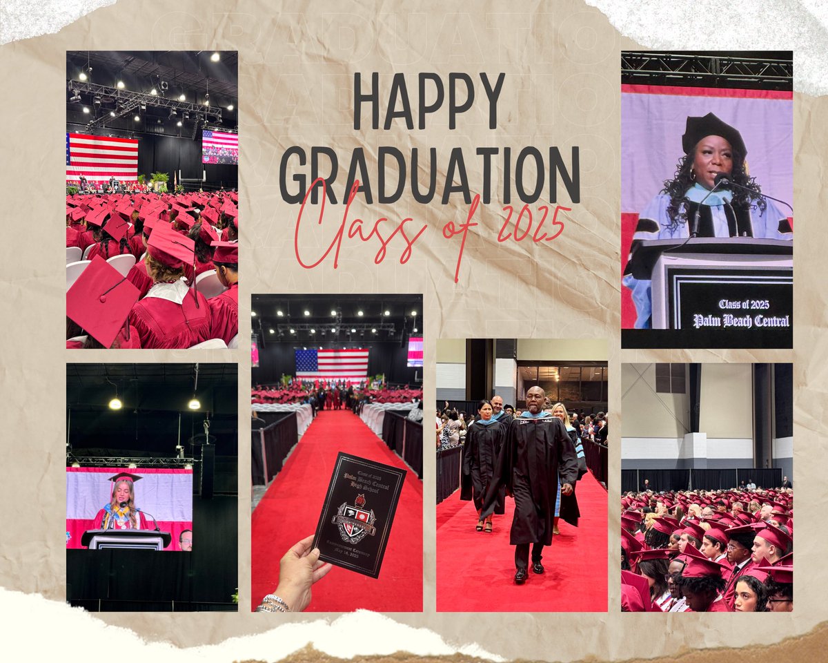 Principal Myers (@pbcentral_princ) on Twitter photo Another graduation has come and gone, and I want to give a huge shoutout to <a href="/pbcsd/">The School District of Palm Beach County</a>, <a href="/ericsternPE/">Eric Stern</a>, and our graduation committee for orchestrating a fantastic commencement ceremony! 7️⃣0️⃣0️⃣🎓 graduates proudly walked across the stage to receive their diplomas.<a href="/kgwhetsell/">KW</a> Another graduation has come and gone, and I want to give a huge shoutout to <a href="/pbcsd/">The School District of Palm Beach County</a>, <a href="/ericsternPE/">Eric Stern</a>, and our graduation committee for orchestrating a fantastic commencement ceremony! 7️⃣0️⃣0️⃣🎓 graduates proudly walked across the stage to receive their diplomas.<a href="/kgwhetsell/">KW</a>