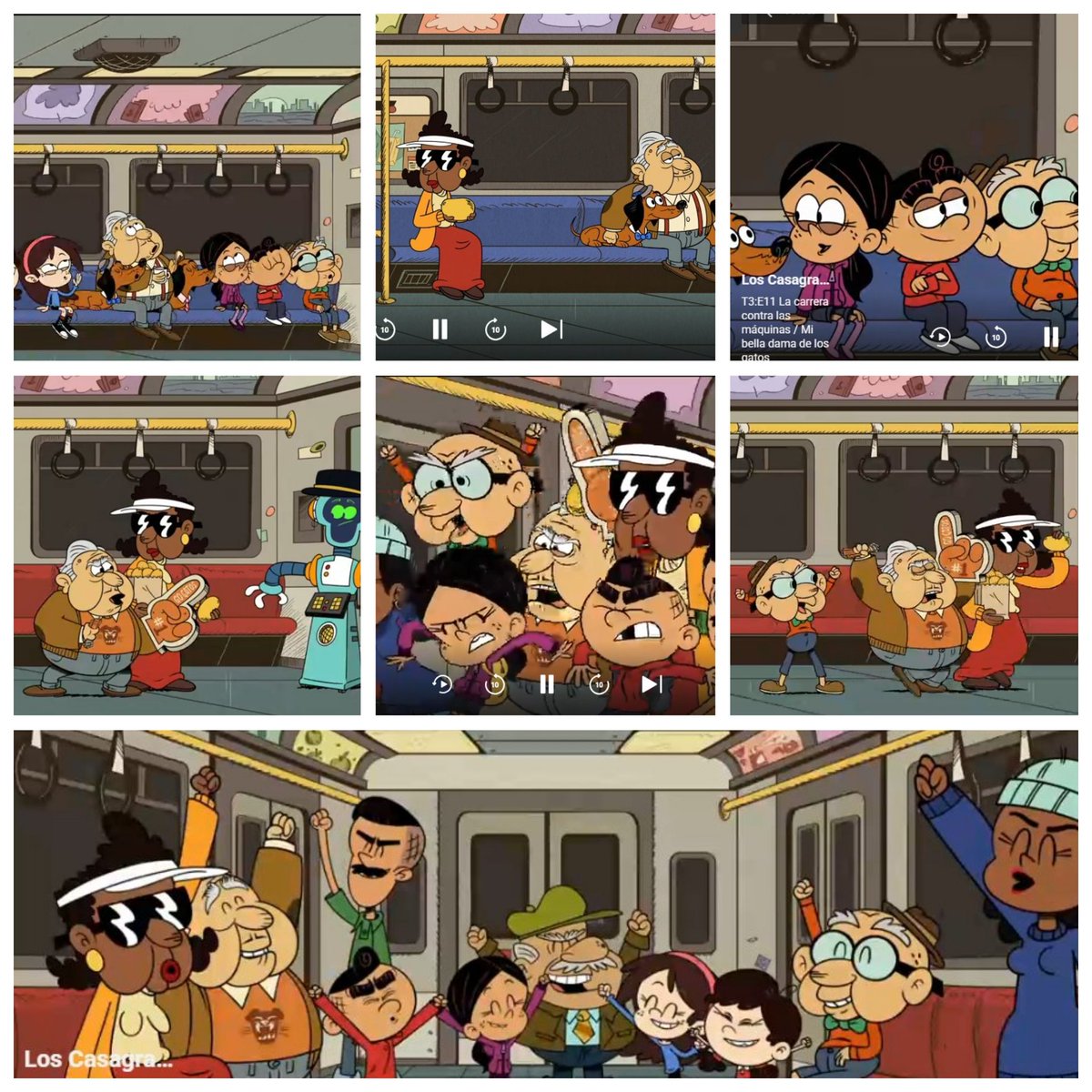 Maybelle <a href="/AlanFernandoV/">Alan Fernando</a> y Irving <a href="/elmarioheras/">Mario Heras</a> en #LosCasagrande Temporada 3 episodio #LaCarreraContraLasMáquinas en <a href="/paramountplusar/">Paramount+ Argentina</a> <a href="/Flow_ar/">Flow</a> 👨👧👧👦🚇🤖🤖🧈