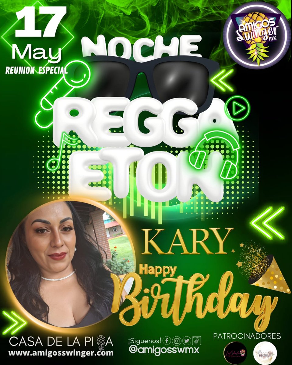 LaCasadelaPiña esta lista para Festejar el Cumple de la Pionera del Sw en Querétaro 
<a href="/Kary_Kardav/">Kary Kardav</a>  no podemos Faltar!!!!
<a href="/kardav_qro/">kardav</a> 
<a href="/amigosswmx/">Amigos Swinger (Casa club Queretaro)🏡🍍</a>
