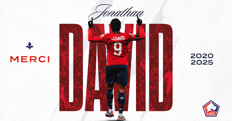 losclive's tweet photo. 5 saisons, 232 matchs, 109 buts, 2 titres, 4 campagnes européennes : Légende 🇨🇦

Jona’, tu auras à jamais ton nom inscrit en grand au Panthéon de notre Club ❤️

Le communiqué hommage au 3ème meilleur buteur de l’Histoire du LOSC, Jonathan David ⤵️