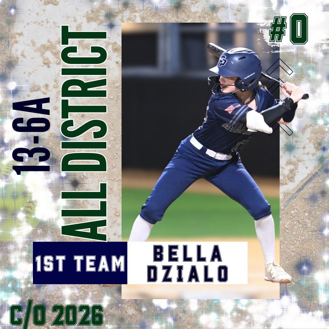 TWCP Softball (@twcpsoftball) on Twitter photo 🥎 2025 13-6A Softball Awards 🥎
Congrats to <a href="/BellaDzialo/">Bella Dzialo</a> for being selected,
13-6A 1st Team All District!! 🥎 2025 13-6A Softball Awards 🥎
Congrats to <a href="/BellaDzialo/">Bella Dzialo</a> for being selected,
13-6A 1st Team All District!!