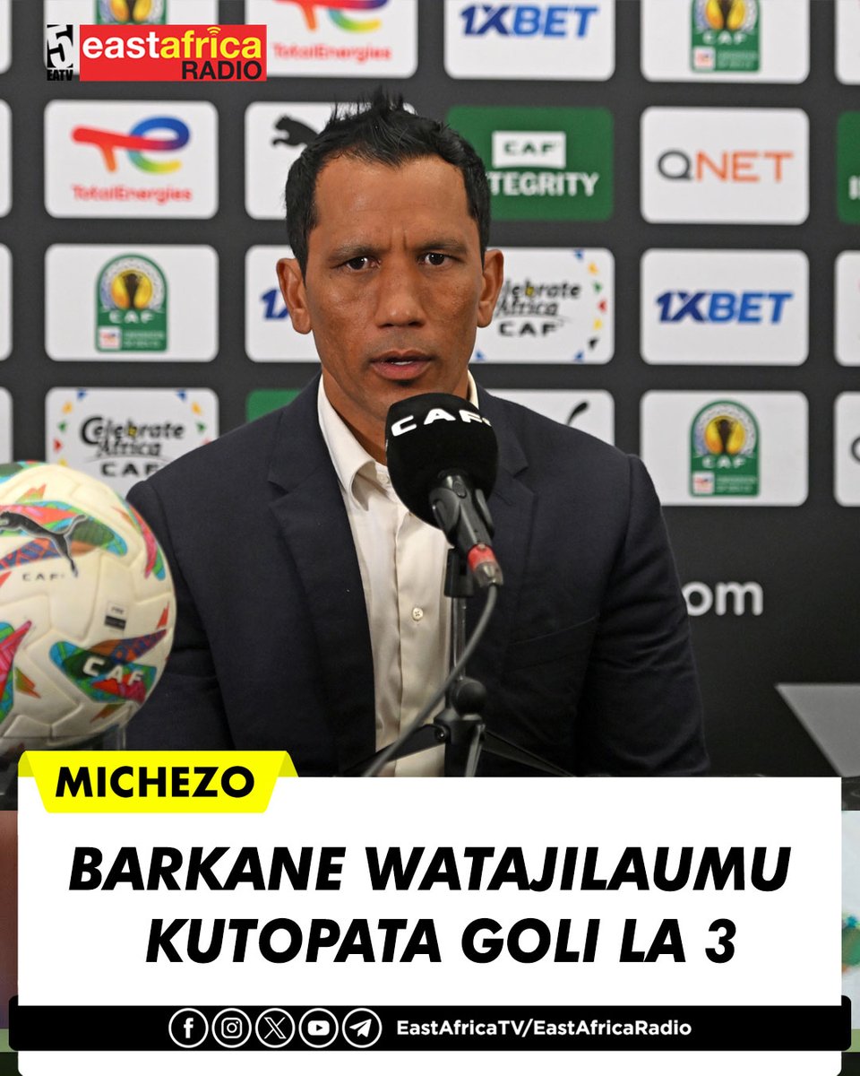 eastafricatv's tweet photo. #CAFCC "Hatujapata bao ni kweli ila hatujilaumu, wao ndio watajilaumu kutopata bao la tatu"

"RS Berkane wao walikuwa na njaa ya kufunga bao la tatu maana walikuwa wanajua mabao mawili hayatoshi, mechi ya pili itakuwa ni mechi tofauti.'- Amesema Fadlu Davids - Kocha wa Simba SC.

#CAFCC #EastAfricaTV