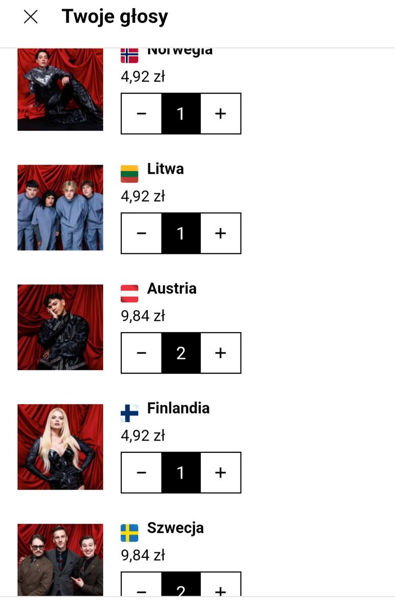 moonlight_002's tweet photo. ✌️🇸🇪🇦🇹🇫🇮🇱🇹🇳🇴😊
#Eurovision2025 #eurowizja2025 https://t.co/alsaiV8OaR