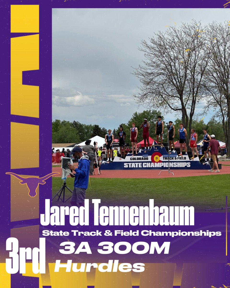 Jared Tennenbaum closes out his HS career with a 3rd place finish in the 300m Hurdles at the CO State Track &amp; Field Championships! 

¡Jared Tennenbaum cierra su carrera en la escuela secundaria con un tercer lugar en el podio en los 300 m con vallas en el campeonato estatal!