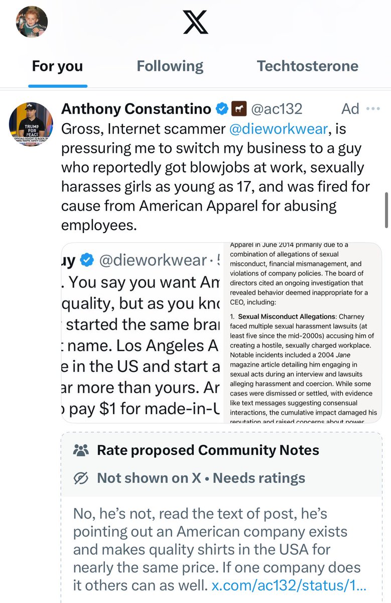 In all my years on this app, I have never seen someone, let alone the CEO of a big company, run paid ads to posts where he is getting absolutely destroyed and ratiod in the replies.

We’re witnessing history being made