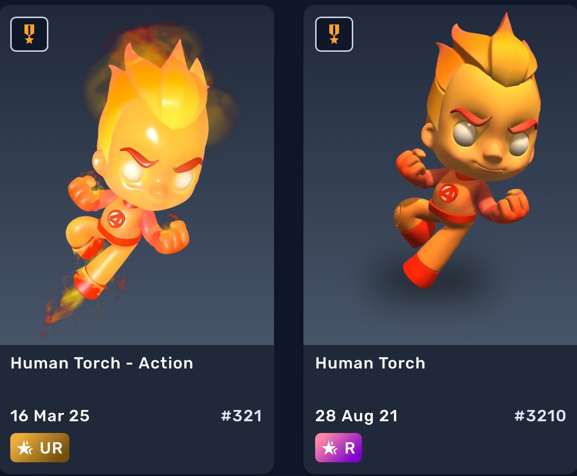 just did a thing <a href="/veve_official/">VeVe | Digital Collectibles</a> 

#321 &amp;#3210 torch in the house