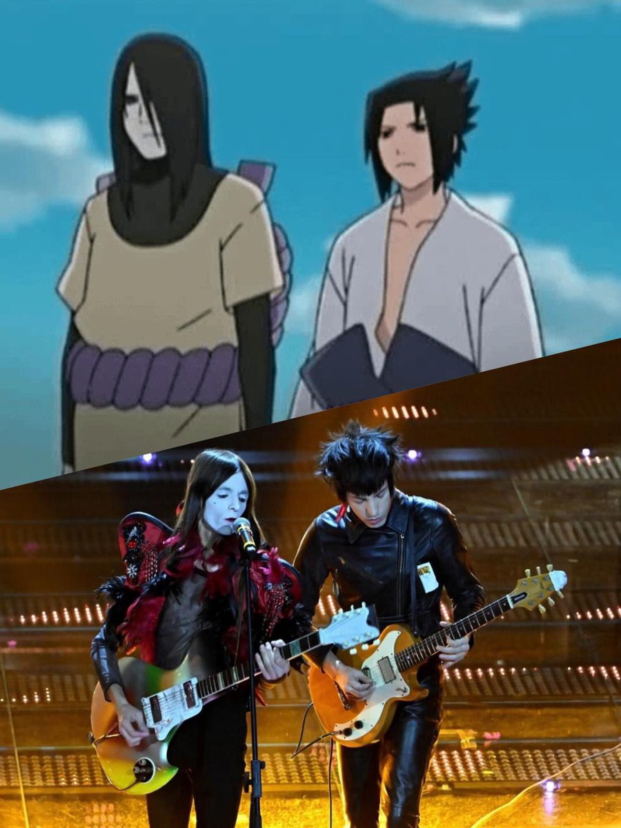 VivaErManga's tweet photo. Orochimaru y Sasuke 12 points

#Eurovision2025 #EurovisionRTVE https://t.co/YPgTy2U1bH