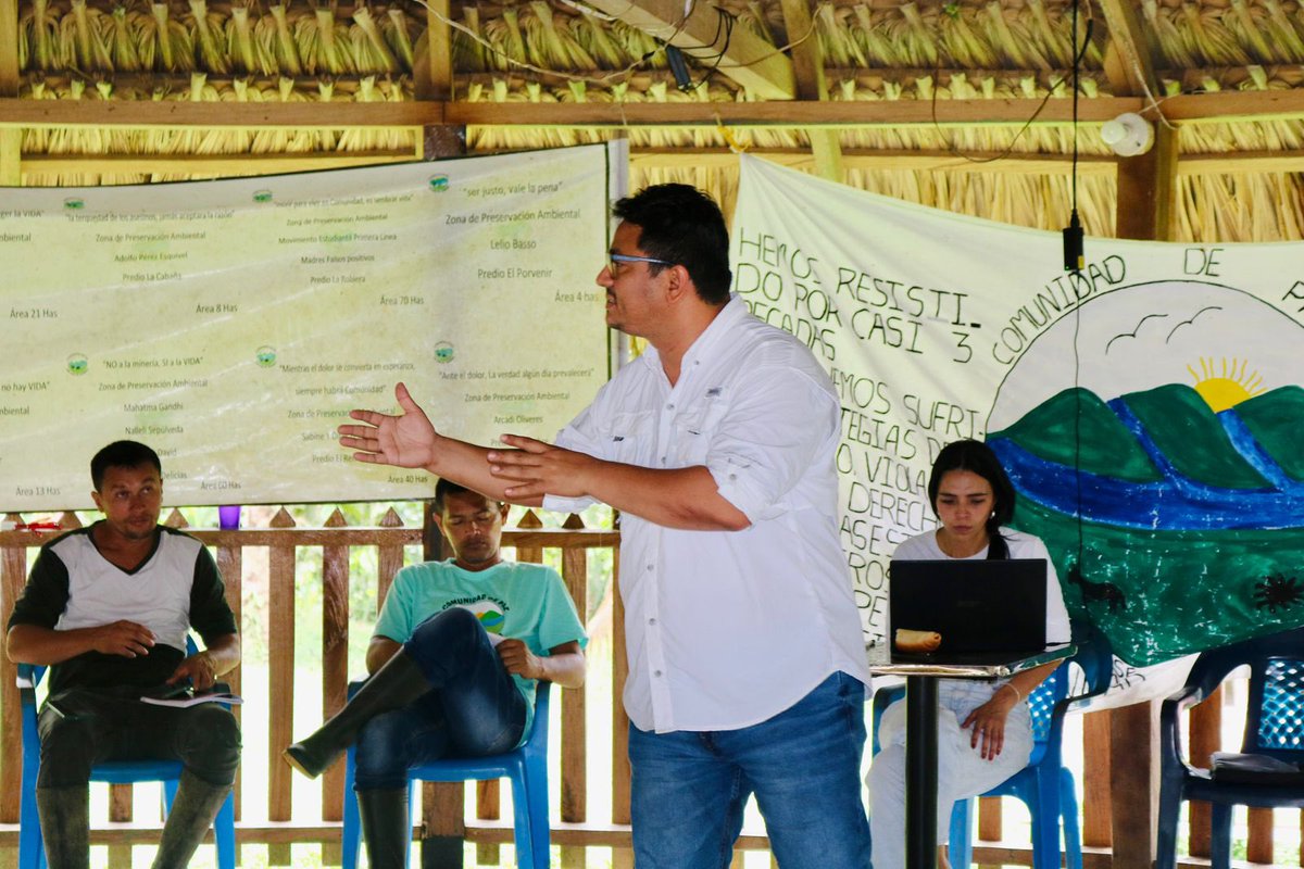 🌳Estuvimos con la Comunidad de Paz de San José de Apartadó socializando los avances en las medidas de protección #RUPTA.