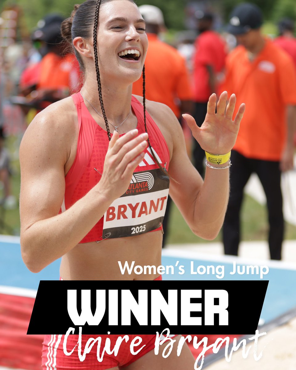 Defying gravity in Piedmont Park today✨

Claire Bryant is our new Women’s Long Jump champion at #ATLCityGames coming in at 7.03m!

📸@ Paul Mcpherson Jr