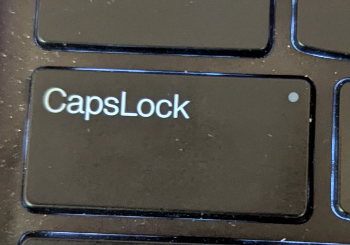 The day mankind can disable the caps lock button on keyboards, will mark a new era in typing.