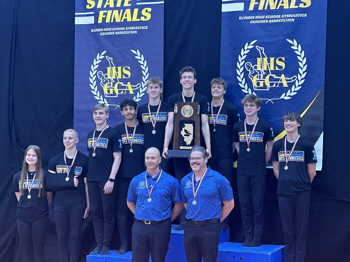 CONGRATS! 2nd in STATE for Wheaton Co-Op Boys Gymnastics!!!!! 🙌🏻🏆😁 #Woohoo #ProudofYou #WaytoGo
