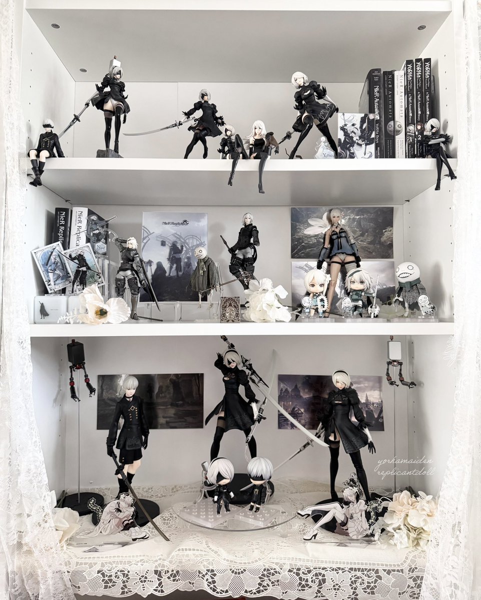 replicantdoll's tweet image. my nier shelf ๐ค #NieR #NieRAutomata #NieRReplicant #ใใผใข
