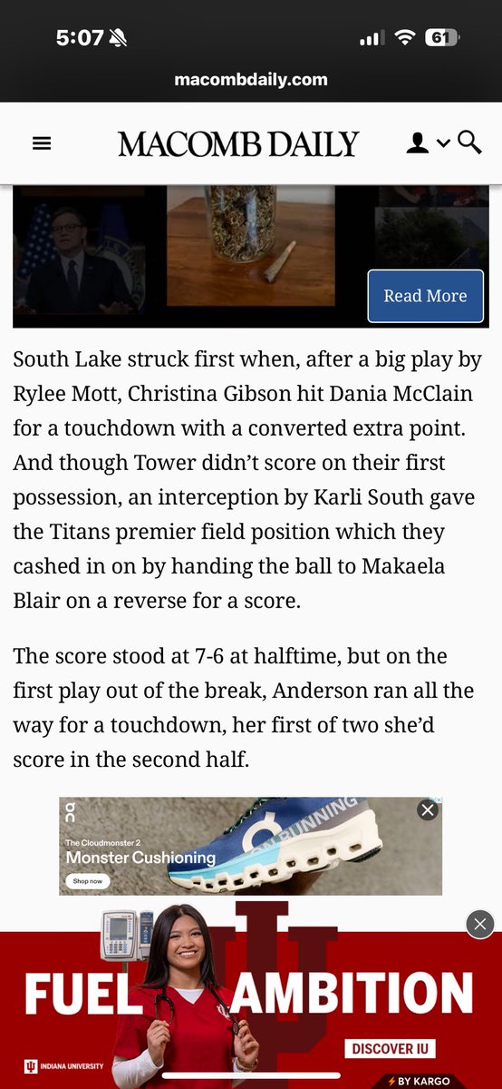 HLKSOUTH's tweet photo. My girl getting it done on the 🏈 field!!! https://t.co/vHPzSLy6sj