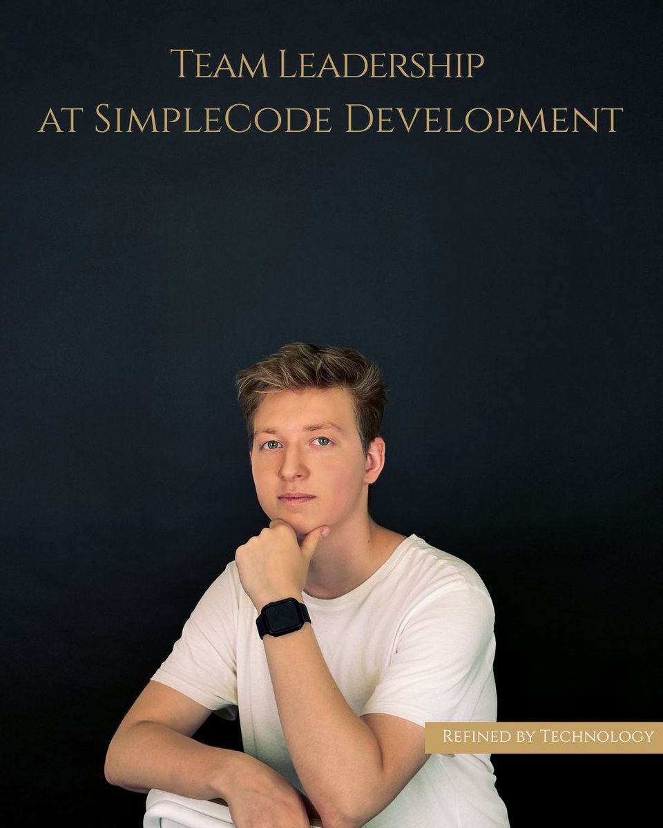 SimpleCode_D's tweet image. ✨ The Team Leader of the SimpleCode Development team is not just a project manager but a true driver of the team who unites specialists, inspires them to achieve ambitious goals, and fosters a culture of openness and continuous growth.
🔧 Refined by technology