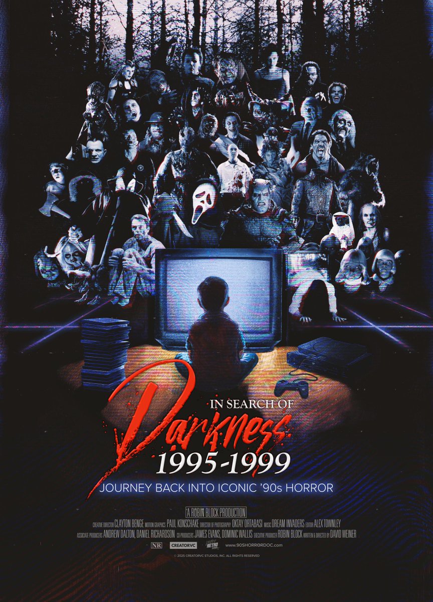 🎬💀 Your Name in Horror History Starts NOW.
The In Search of Darkness: 1995–1999 pre-order campaign is LIVE — and this is your only chance to become part of the ultimate ‘90s horror tribute.

👉 Pre-order now: Link in the Bio 90sHorrorDoc.com