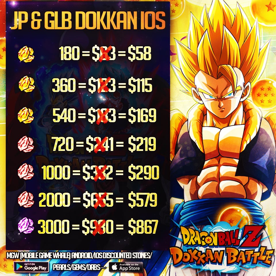 InfinitStones's tweet image. JP and GLB Dokkan are available  (DM for more information or form to purchase)