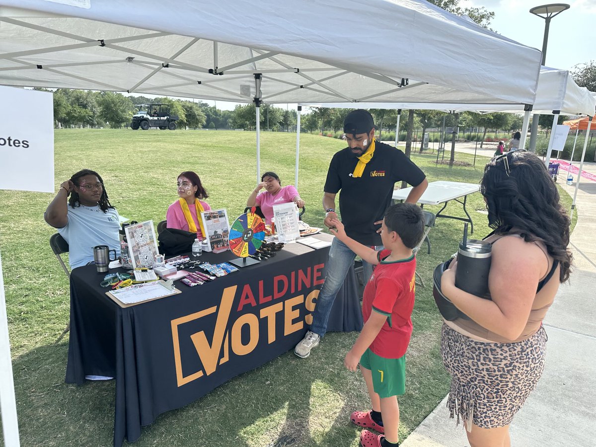 Abel Garza (@agarza_aldine) on Twitter photo <a href="/AldineDistrict/">East Aldine District</a> Arts festival <a href="/AldineISD/">Aldine ISD</a> <a href="/aldinevotes/">Aldine Votes</a> working with our MacArthur students providing voter information and answering Aldine ISD questions from parents. It’s hot but our crew is working hard!!! <a href="/AldineDistrict/">East Aldine District</a> Arts festival <a href="/AldineISD/">Aldine ISD</a> <a href="/aldinevotes/">Aldine Votes</a> working with our MacArthur students providing voter information and answering Aldine ISD questions from parents. It’s hot but our crew is working hard!!!