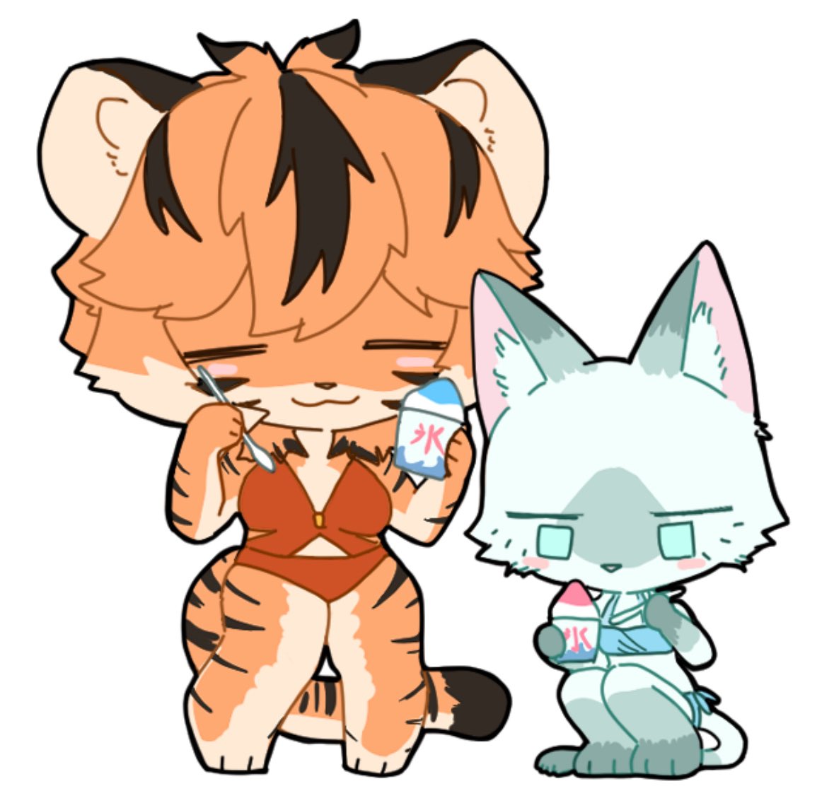 という事でこの3つがコミティアで販売するアクスタになります!よろしく!かわいい!😘😘😘 