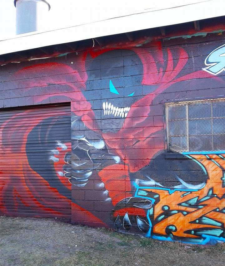Spawn graffiti from Amarillo, TX (2018).
#Spawn