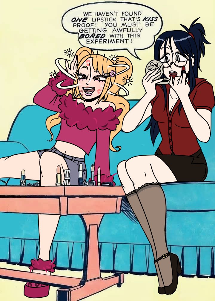 Henmikro's tweet photo. Let’s go lesbians ! 

#art #artist #ArtistOnTwitter #originalcharacter #oc #wlw #girlfriends #LGBTQIA #lesbians #couple #redraw https://t.co/yB6ORouAoq