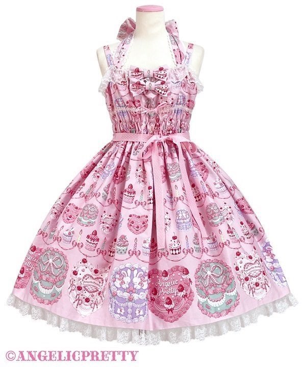 ?原宿店再入荷情報? ?Happy Cakesシャーリングジャンパースカート 