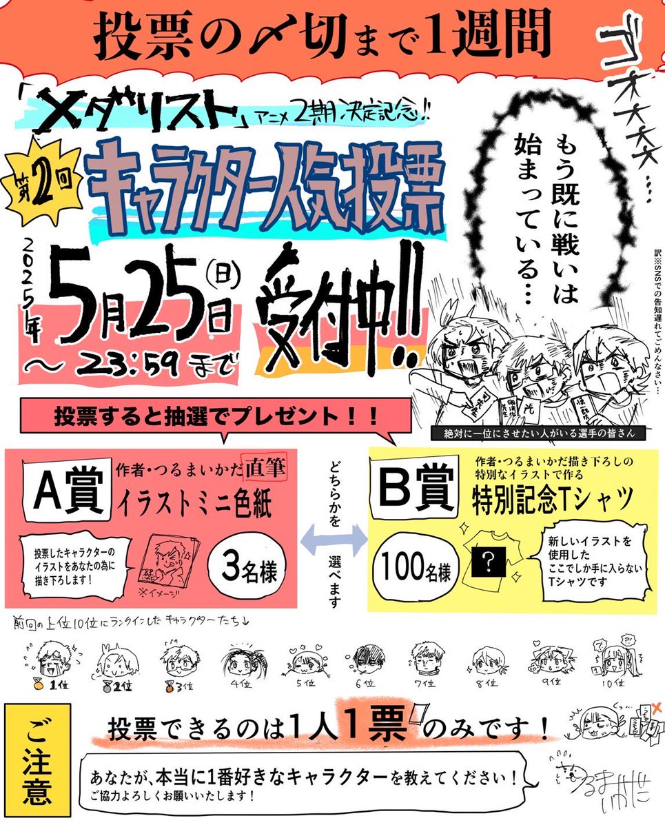 medalist_AFT's tweet photo. 🏅第2回キャラクター人気投票実施中👑

ご投票お待ちしております‼️

https://t.co/tJmzQvQQz9 https://t.co/EPrC8KlCZV