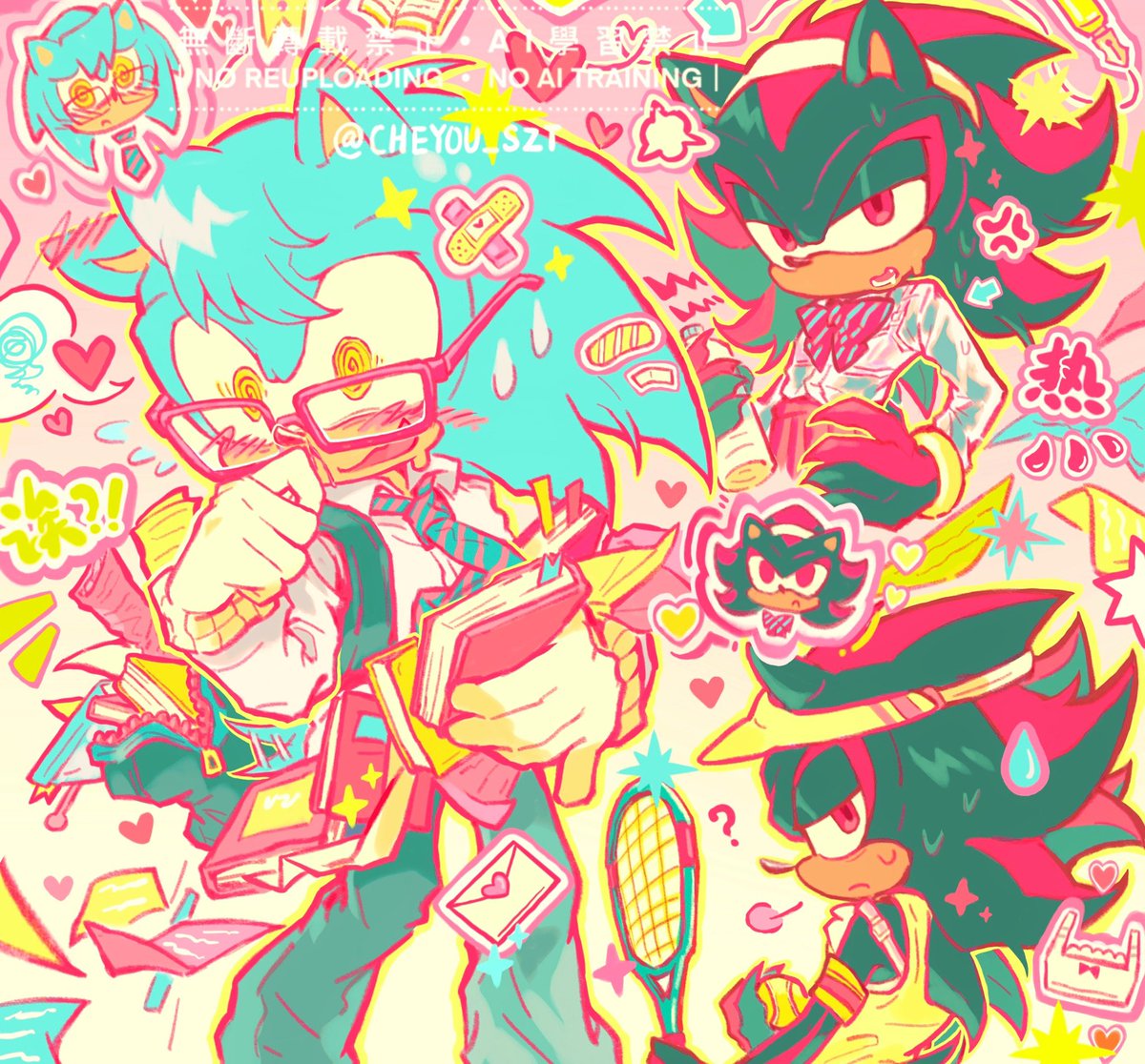 CHEYOU_SZT's tweet photo. 😣💕😠#Sonadow https://t.co/SAGH9zcLJm