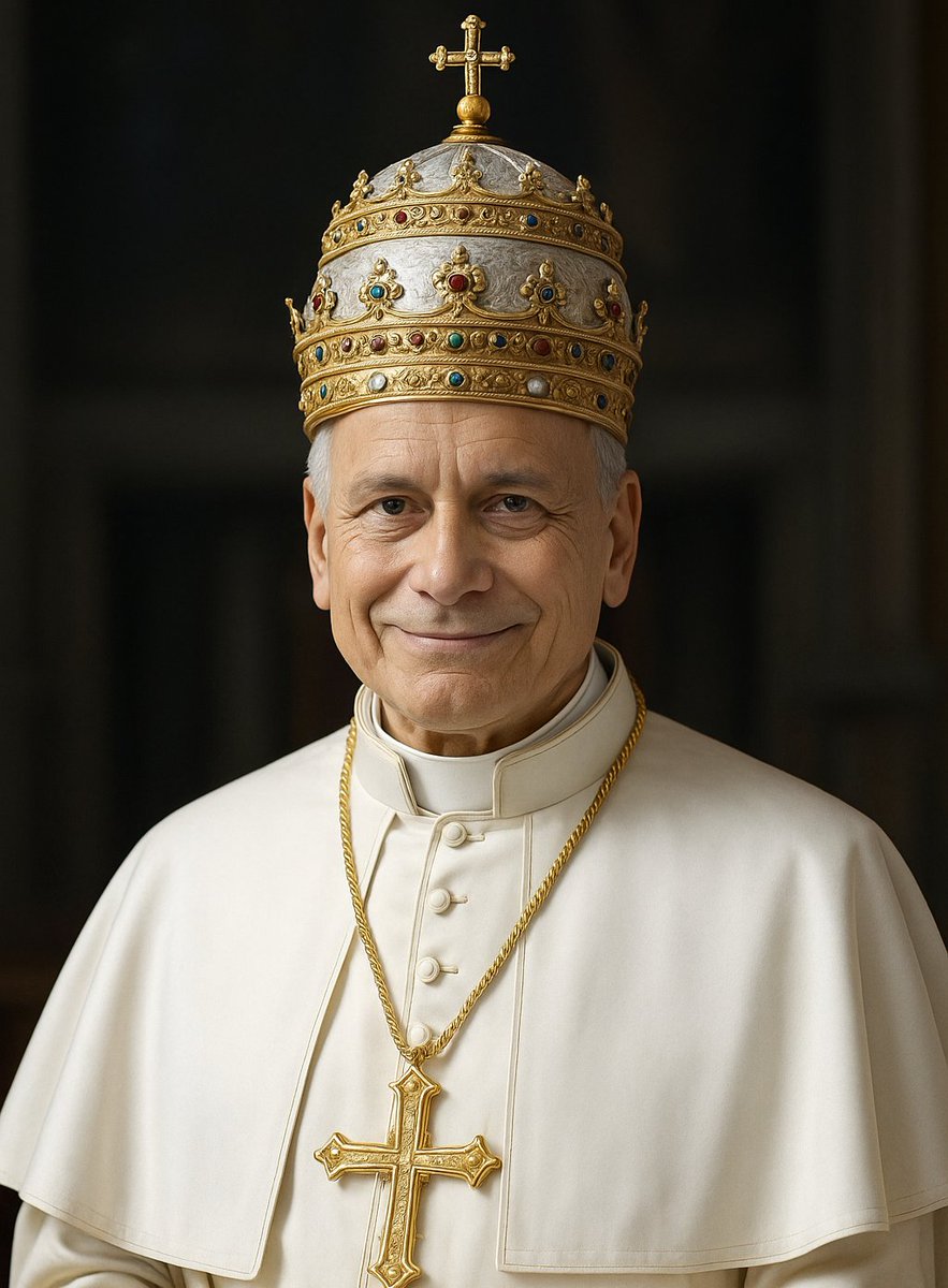 joy_ashique's tweet photo. Today (Sunday), Pope Leo will be inaugurated (formally installed as pontiff)

But for centuries, Popes weren’t just inaugurated they were crowned. 

The majestic tradition of the Papal Coronation.👑 https://t.co/C9OzdMGFmi