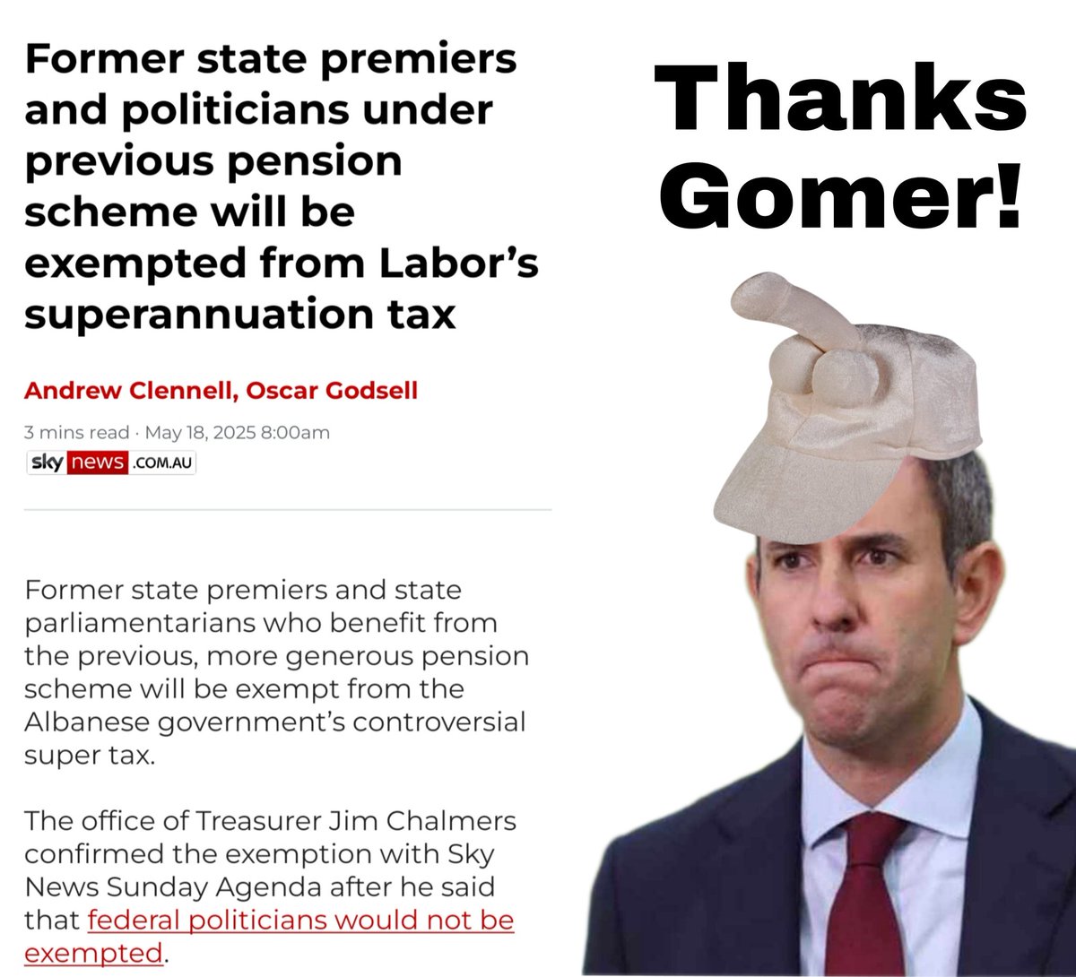 hammerofleft's tweet photo. Gomer caught bullshiting again.
It's how Labor rolls. https://t.co/M49cQXXtVj