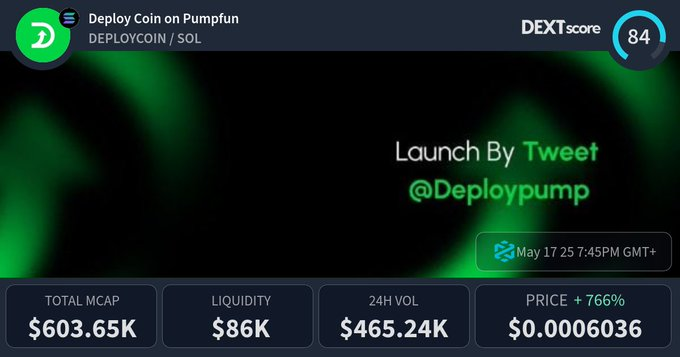 HighNoon12000's tweet photo. Let's see an influx of new launches w/ $Deploy 

Reply to any tweet with @deploypump +name to turn it into a coin on pumpfun —Example: @deploypump $TICKER +NAME

#DeployCoin is on the scene @solana via $sol 

$Blep #Launchcoin #Believe $bonk @pumpdotfun $xbt $kekius $Knet $Bpad https://t.co/0MUZRLd7DF
